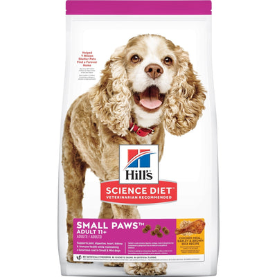 Hill's Science Diet Adult 11+ Small Paws Senior Dry Dog Food 2.04kg - Just For Pets Australia