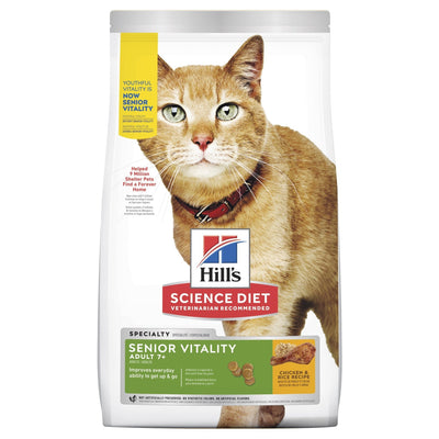 Hill's Science Diet Adult 7+ Senior Vitality Dry Cat Food - Just For Pets Australia