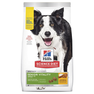 Hill's Science Diet Adult 7+ Senior Vitality Senior Dry Dog Food - Just For Pets Australia