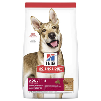 Hill's Science Diet Adult Lamb Meal & Brown Rice Recipe Dry Dog Food 14.97kg - Just For Pets Australia