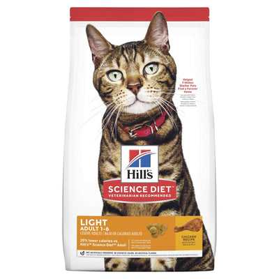 Hill's Science Diet Adult Light Dry Cat Food - Just For Pets Australia