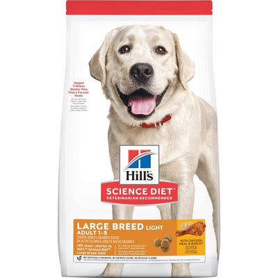 Hill's Science Diet Adult Light Large Breed Dry Dog Food 12kg - Just For Pets Australia