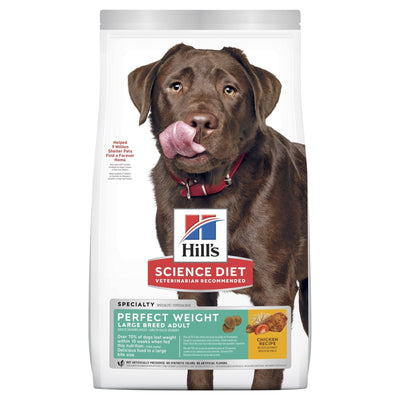 Hill's Science Diet Adult Perfect Weight Large Breed Dry Dog Food 12.9kg - Just For Pets Australia
