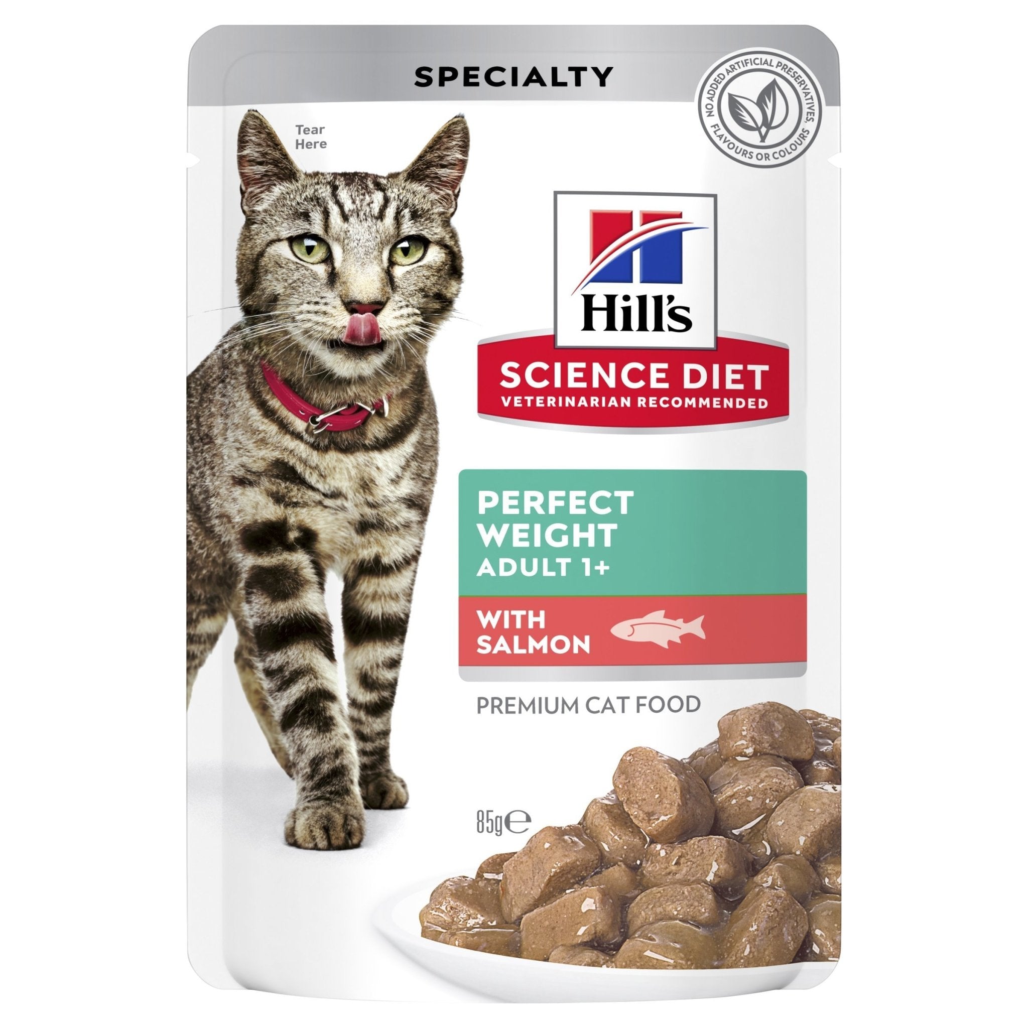Hill's Science Diet Adult Perfect Weight Salmon Cat Food pouches 85g