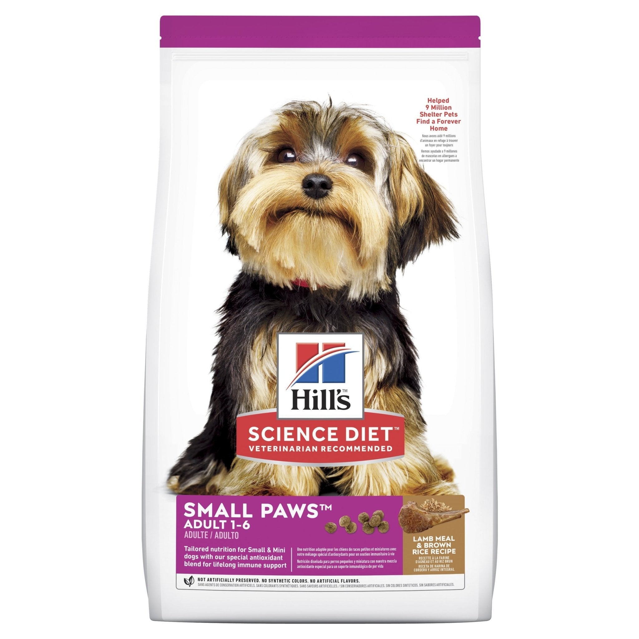 Hill's Science Diet Adult Small Paws Lamb Meal & Brown Rice Recipe Dry Dog Food 2.04kg