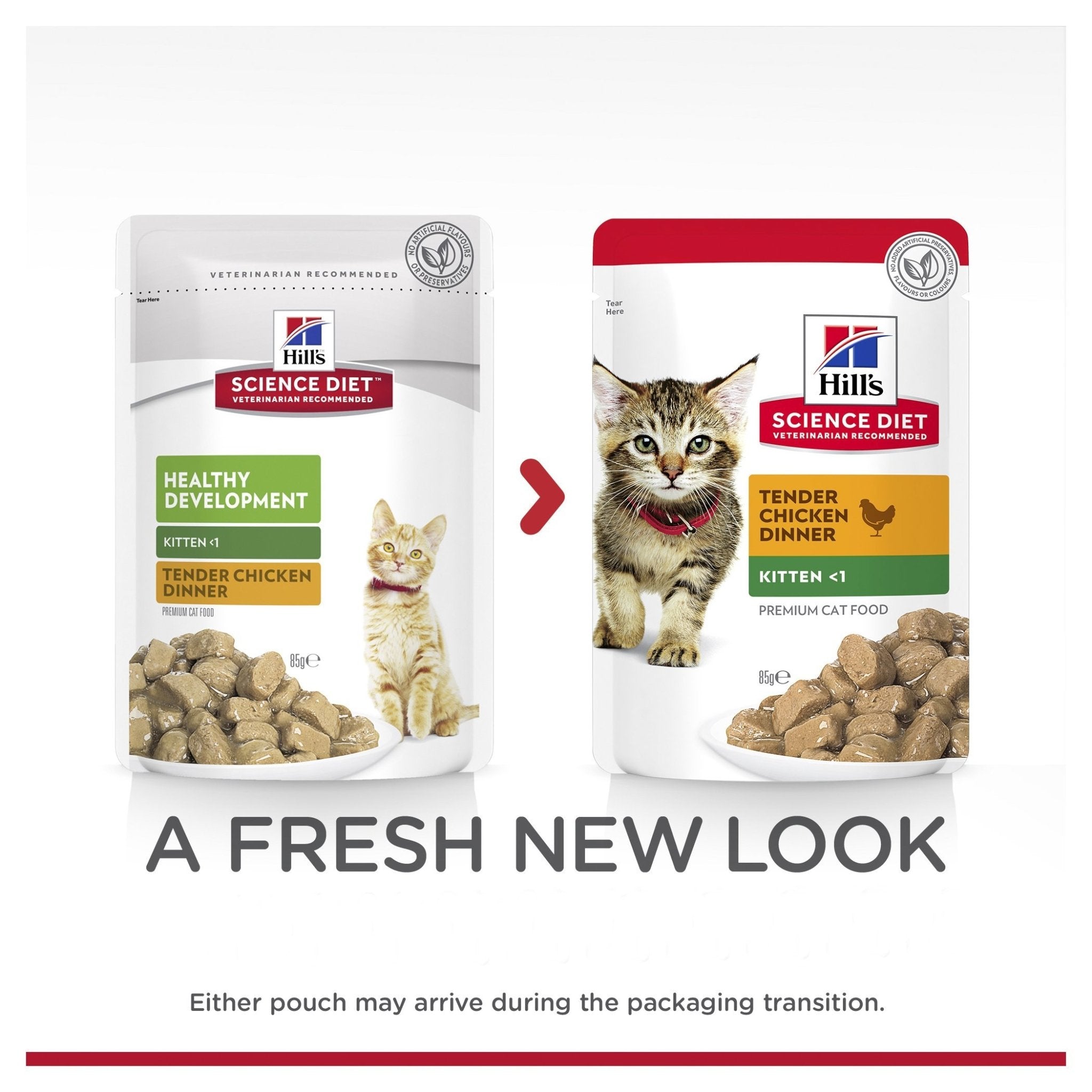 Hill's Science Diet Kitten Chicken Cat Food pouches 85g