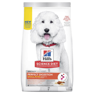 Hill's Science Diet Perfect Digestion Adult 7+ Small Bites Dry Dog Food 5.44kg - Just For Pets Australia
