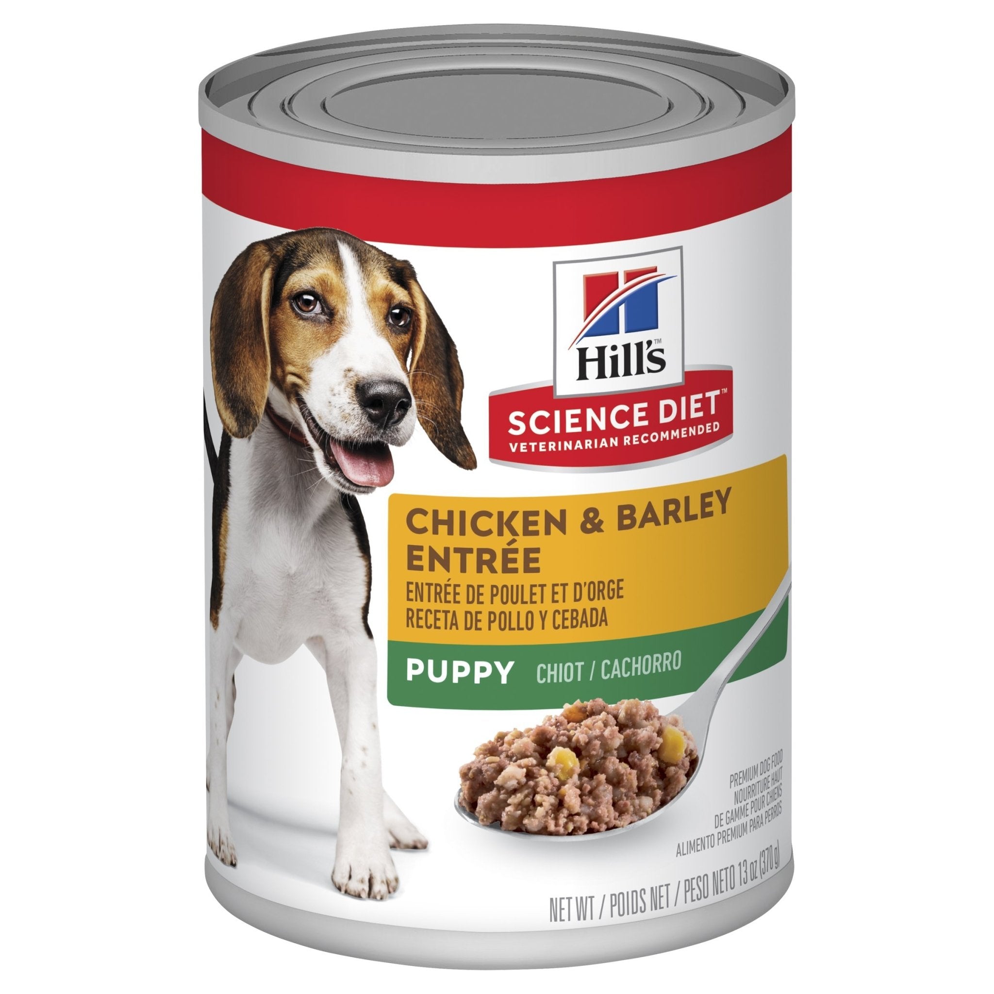 Hill's Science Diet Puppy Chicken & Barley Entrée Canned Dog Food, 370g, 12 Pack