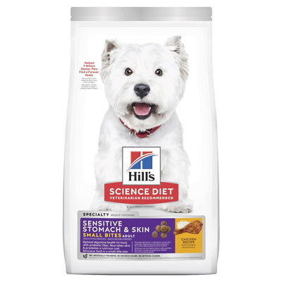 Hill's Science Diet Sensitive Skin & Stomach Adult Small Bites Dry Dog Food - Just For Pets Australia