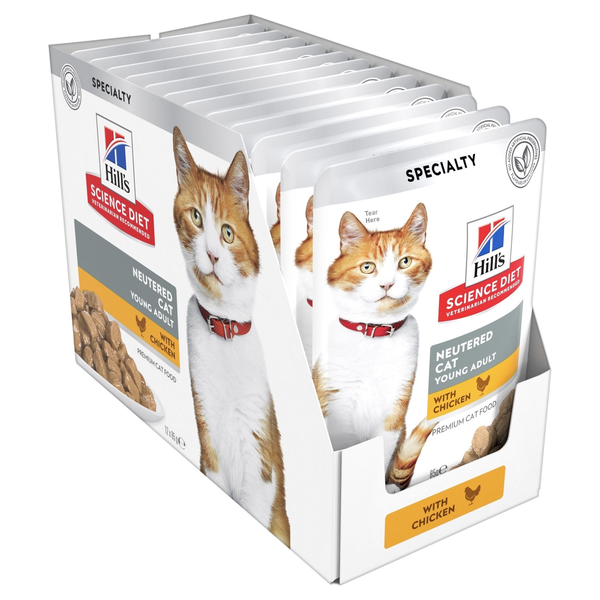 Hill's Science Diet Young Adult Neutered Cat Chicken Cat Food Pouches 85g