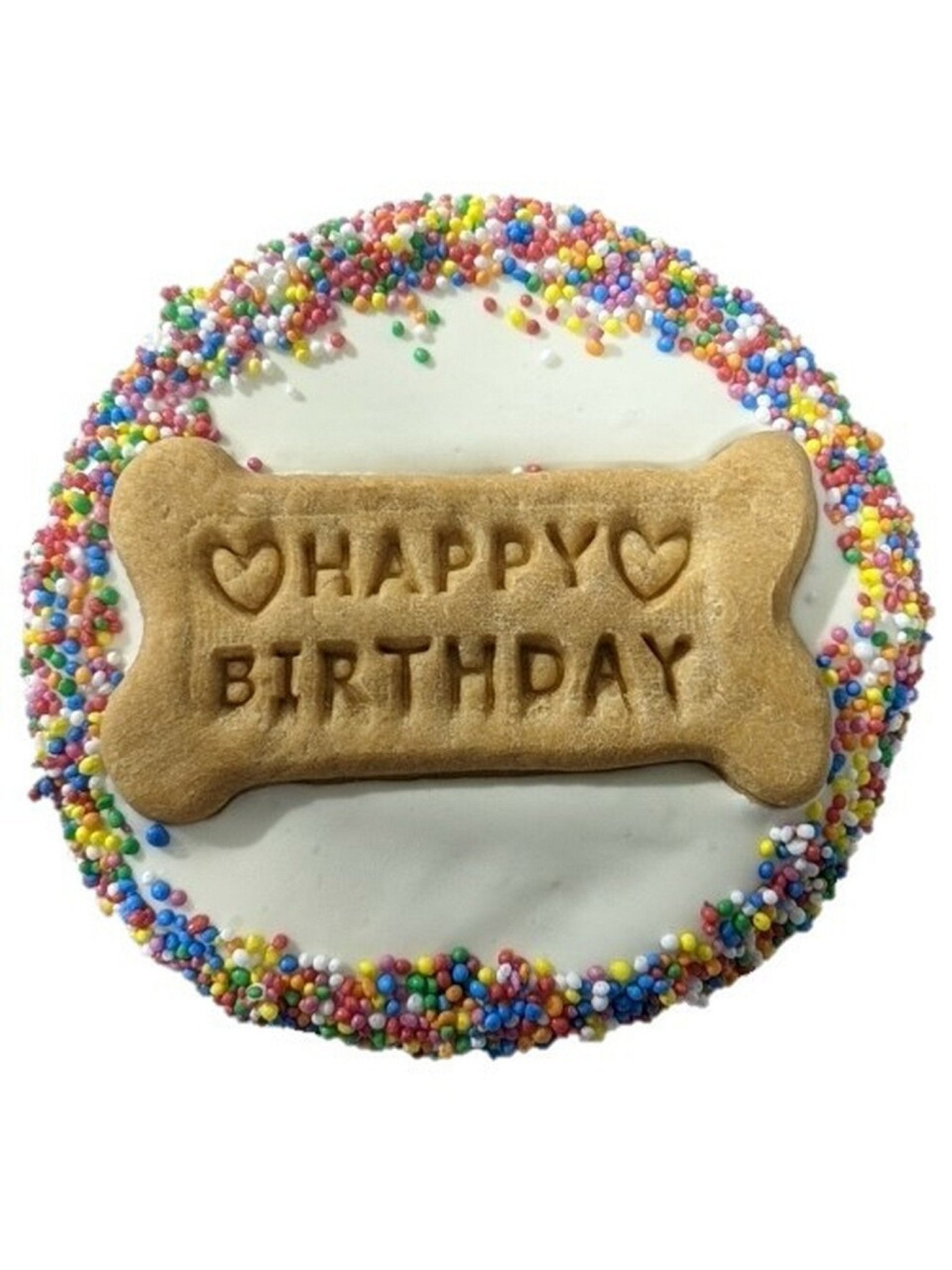 Huds and Toke Puppy Birthday Cake - Carob Frosted