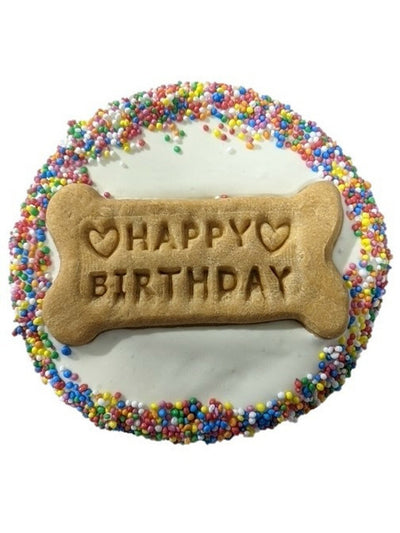 Huds and Toke Puppy Birthday Cake - Carob Frosted - Just For Pets Australia