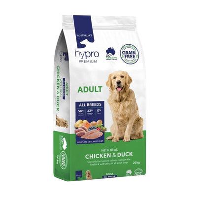 Hypro Premium Grain Free Chicken & Duck 20kg - Just For Pets Australia