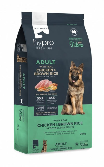 Hypro Premium Whole Grain Chicken & Brown Rice - Adult Dog - Just For Pets Australia