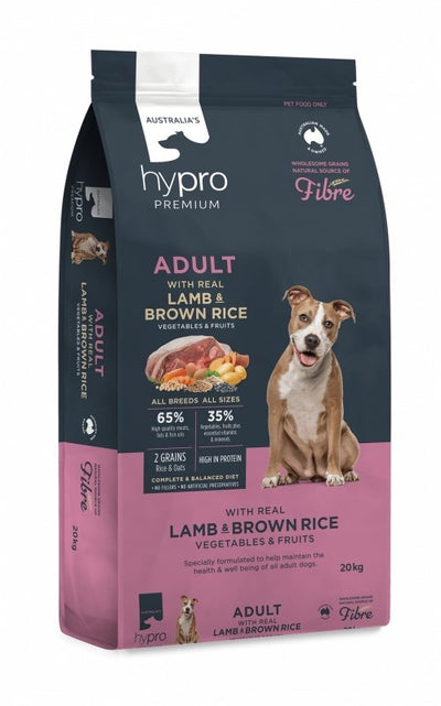 Hypro Premium Whole Grain Lamb & Brown Rice - Adult Dog - Just For Pets Australia