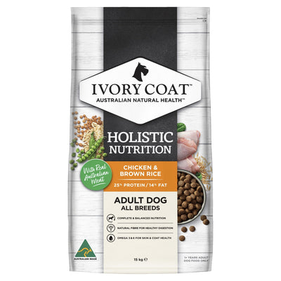Ivory Coat Chicken & Brown Rice Dry Dog Food - Just For Pets Australia