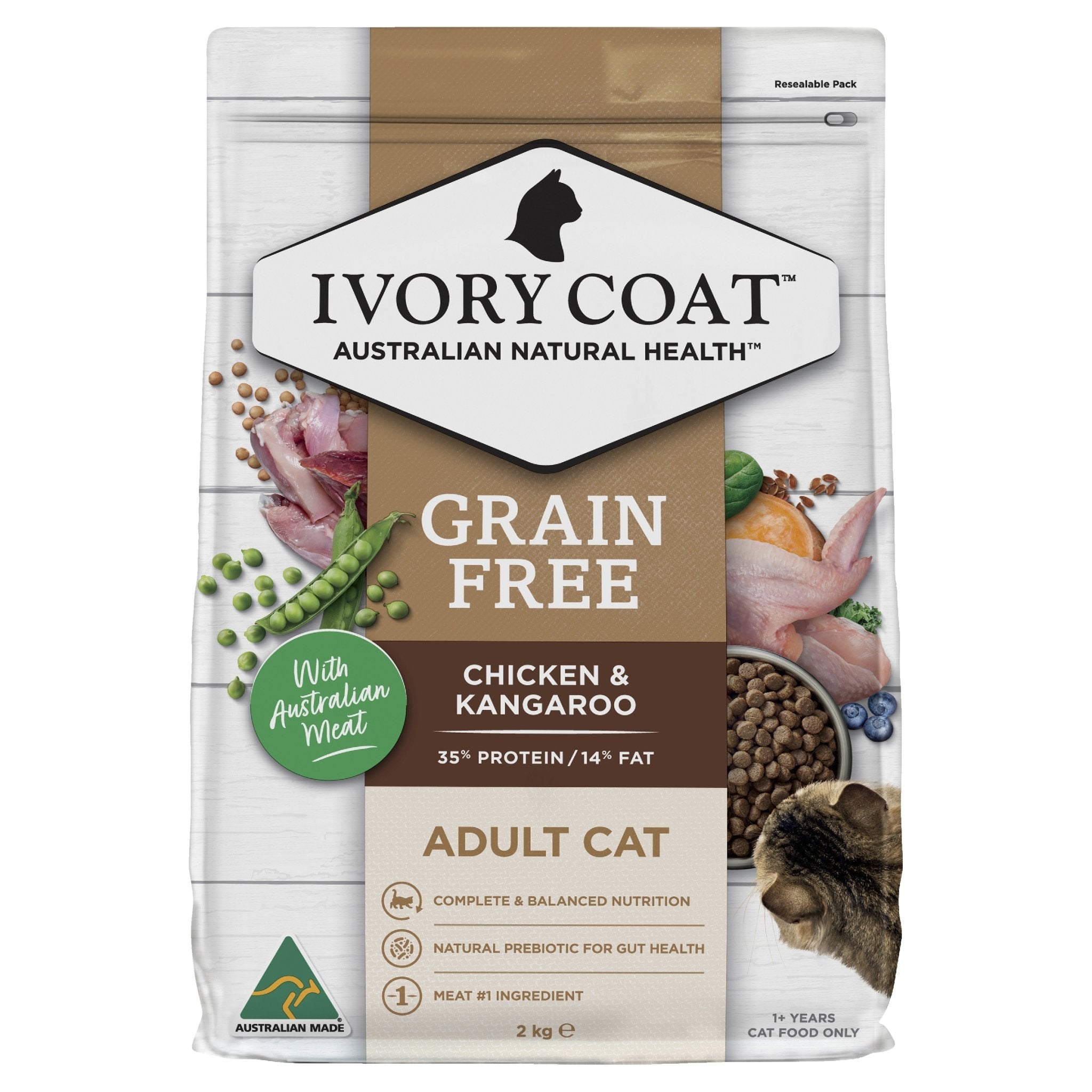 Ivory Coat Chicken & Kangaroo Grain Free Dry Cat Food