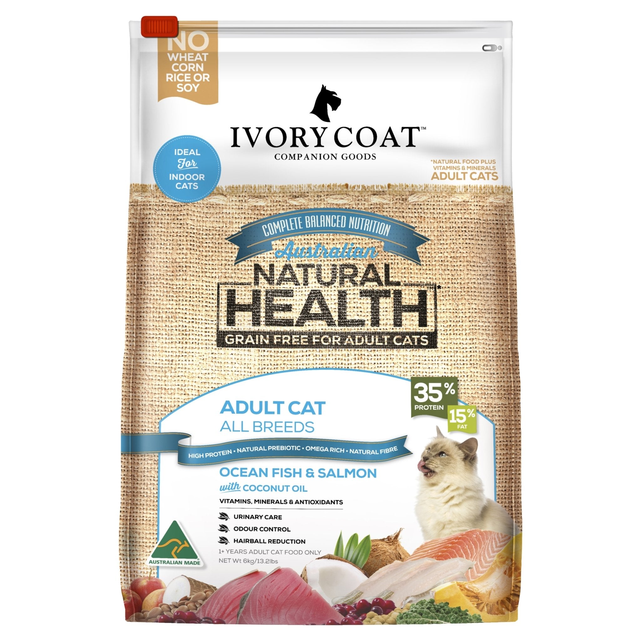 Ivory Coat Ocean Fish & Salmon Grain Free Dry Cat Food
