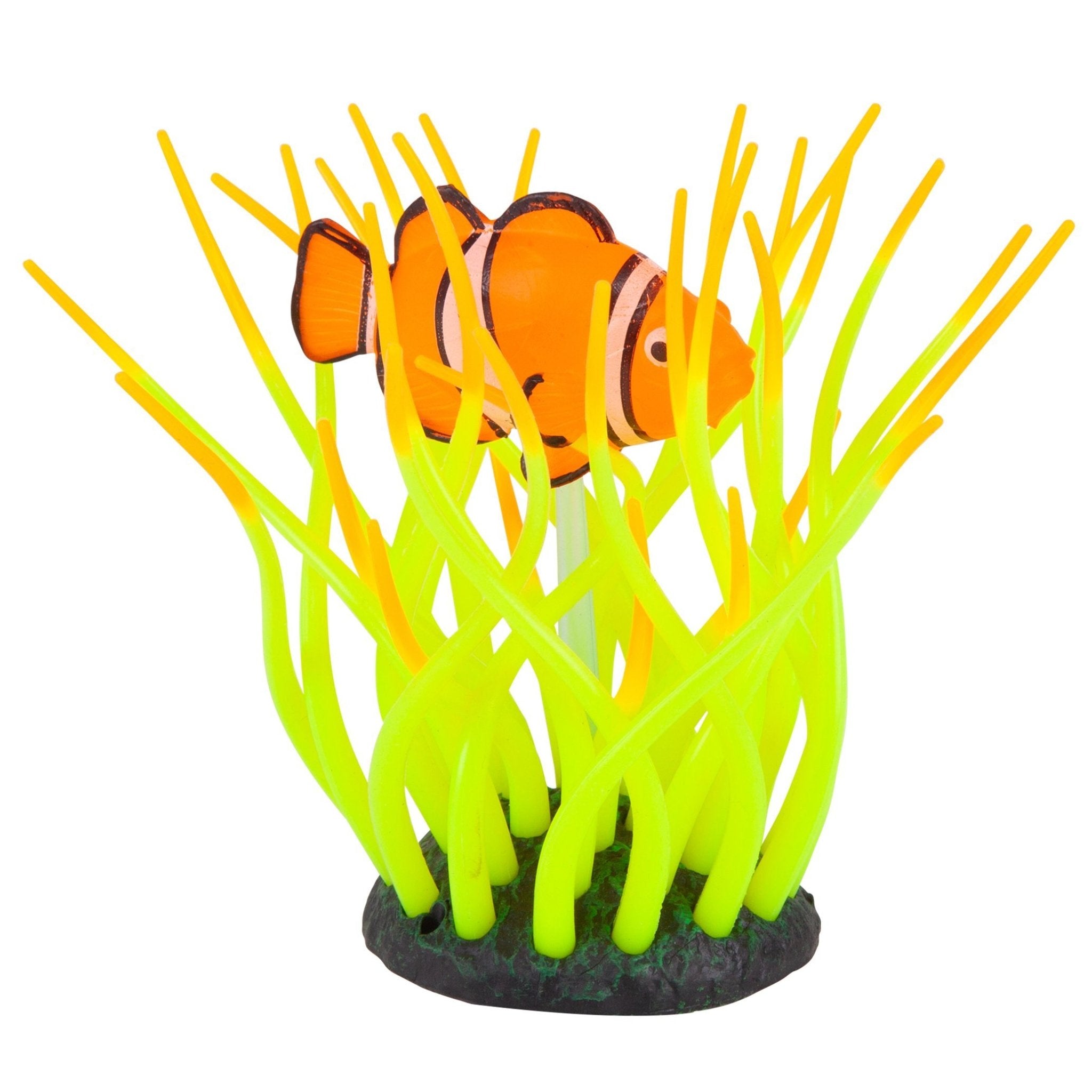 Kazoo Silicone Plant - Fluro Anemone Medium Clown Fish & Air