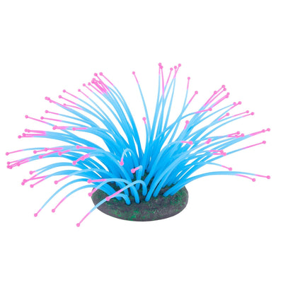 Kazoo Silicone Plant - Sea Anemone Small Blue/Pink - Just For Pets Australia