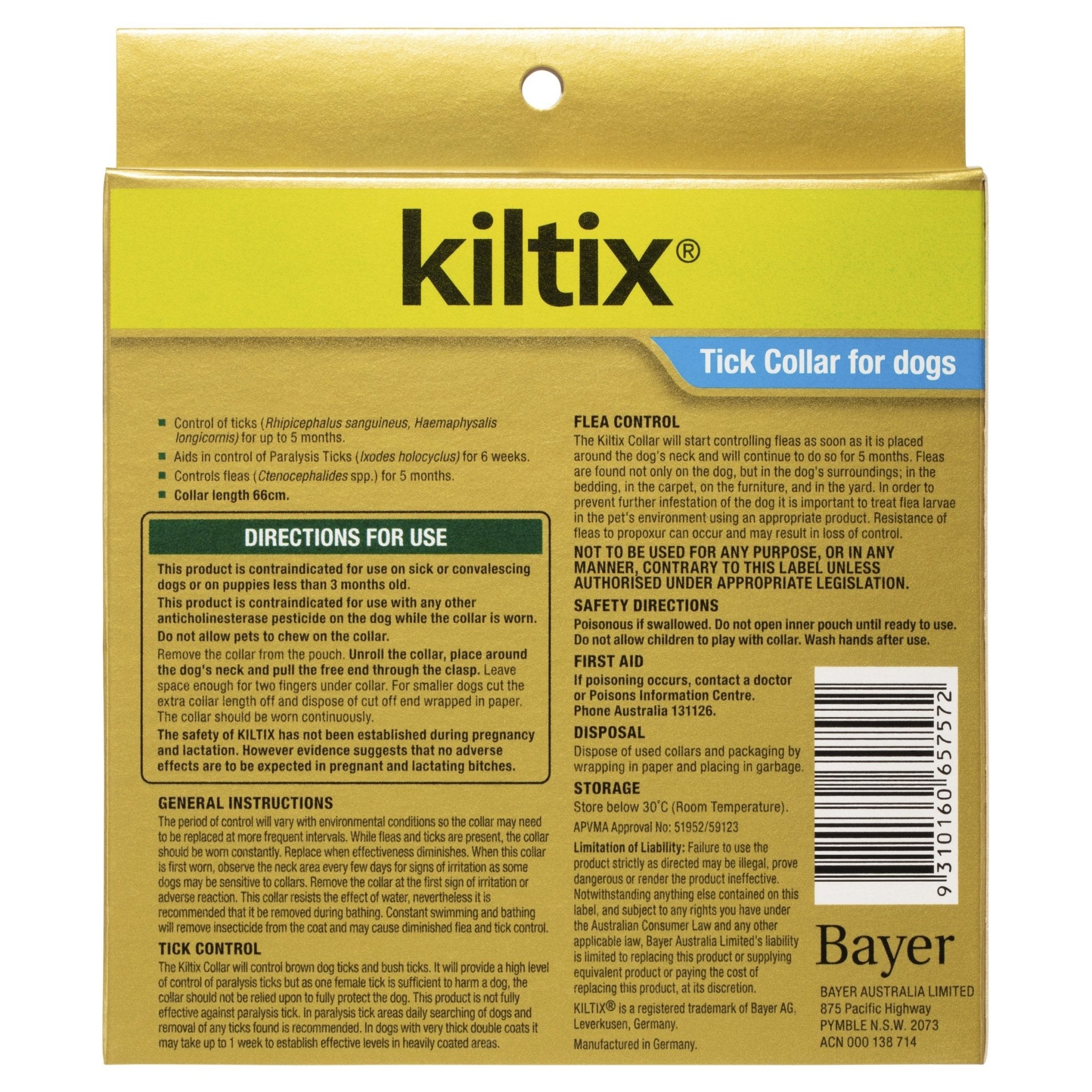 Kiltix Tick Collar For Dogs - 1 Pack