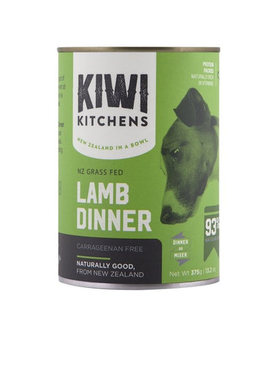 KIWI KITCHENS DOG WET FOOD - LAMB 12X375G - Just For Pets Australia