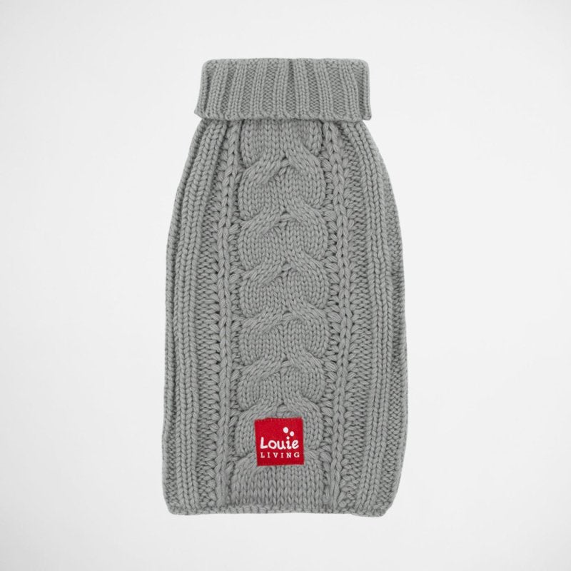 Louie Living Cable Knit Sweater - Grey