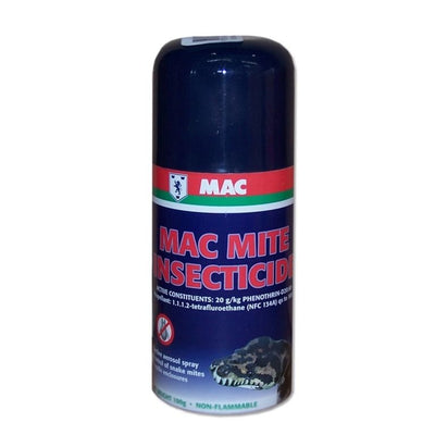 MAC MITE SPRAY 100G - Just For Pets Australia