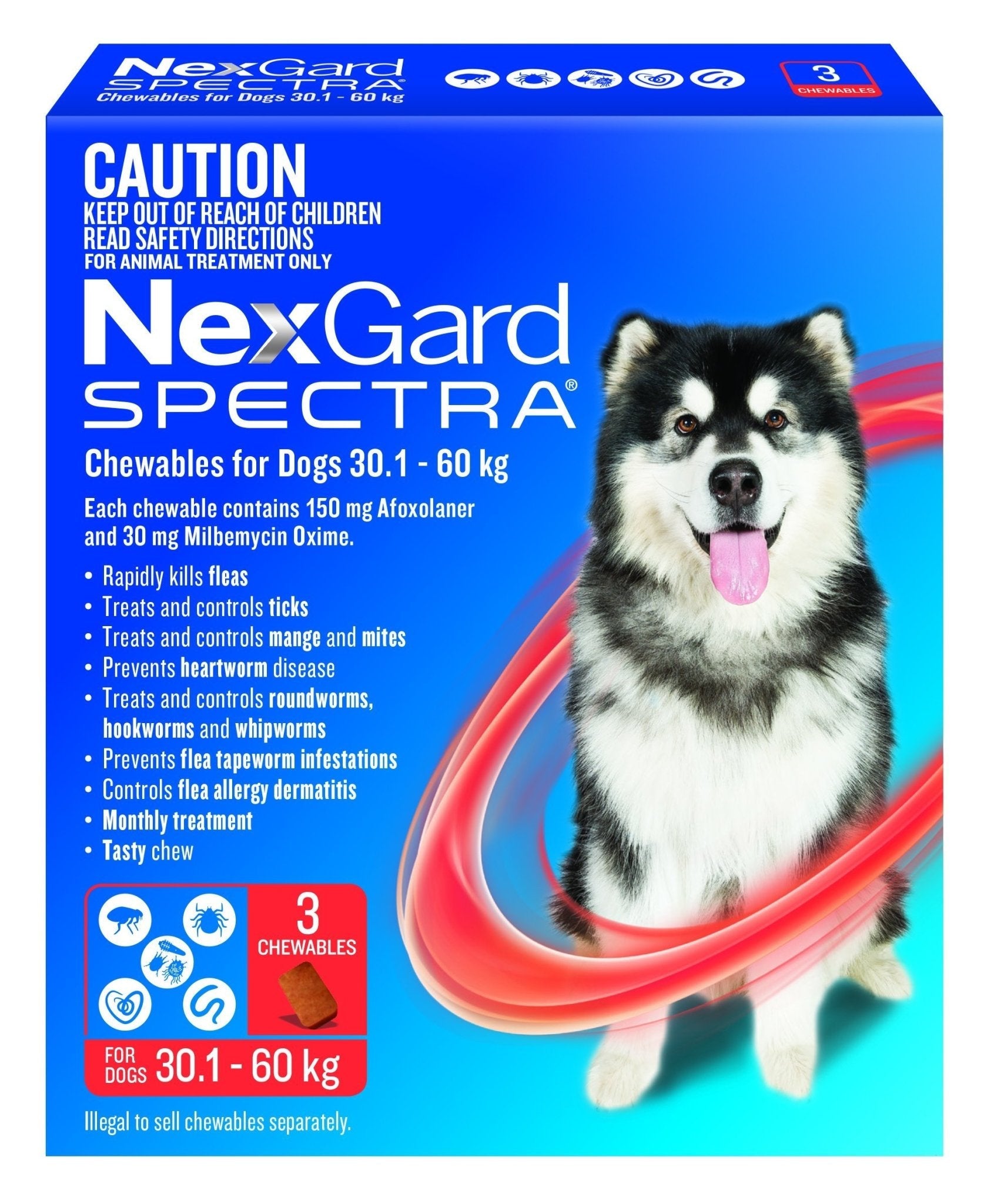 NexGard Spectra Chews For Dogs 30.1-60kg