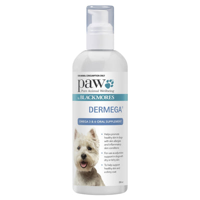 PAW Dermega Omega 3 & 6 Oral Supplement - Just For Pets Australia