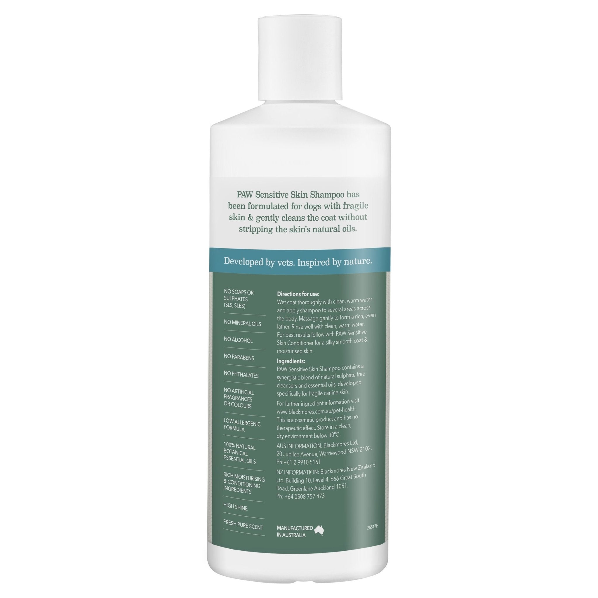 PAW Sensitive Skin Shampoo 500ml