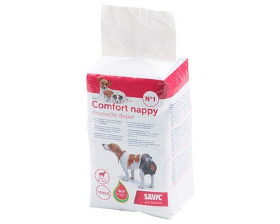 SAVIC COMFORT Nappy/ Diaper 12 Pack - Just For Pets Australia