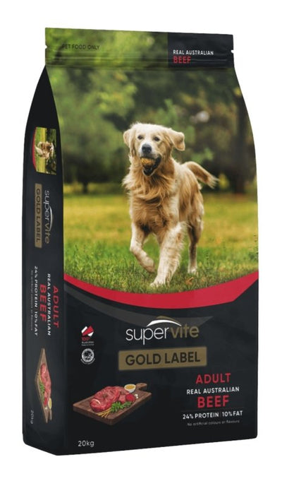 Supervite Gold Label Adult Beef - Just For Pets Australia