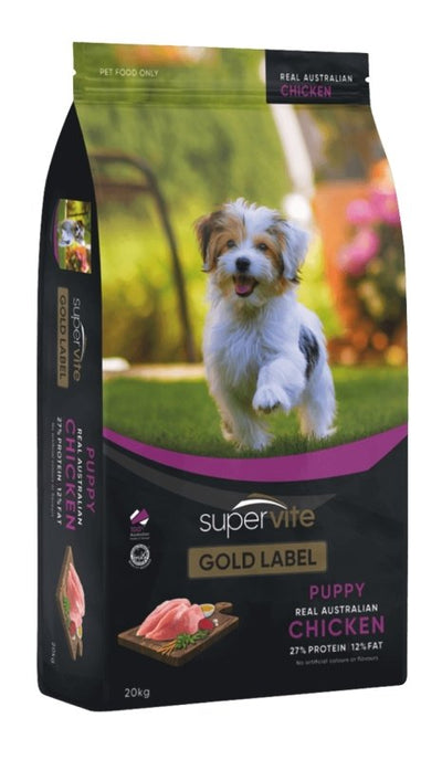 Supervite Gold Label Puppy Chicken - Just For Pets Australia