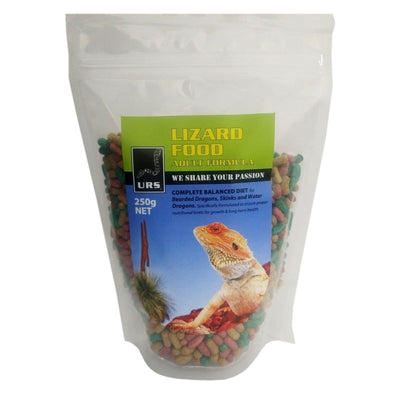 URS LIZARD FOOD ADULT 250GM - Just For Pets Australia